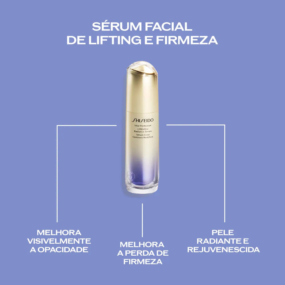 Shiseido Vital Perfection LiftDefine Radiance Serum - Sérum Facial Firmeza e Efeito Lifting (40ml)