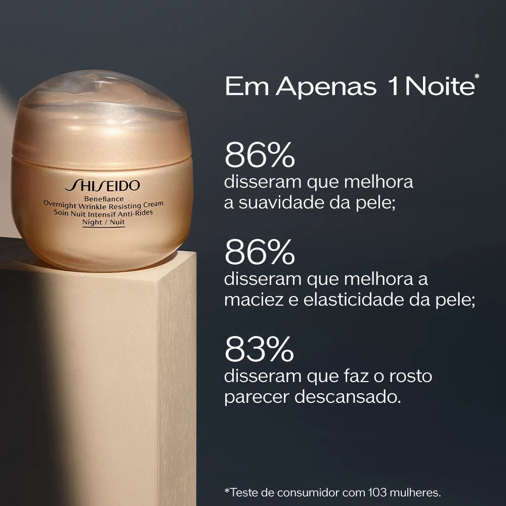 Shiseido Benefiance Overnight Wrinkle Resisting Cream - Creme Hidratante Facial Noturno Antirrugas (50ml)