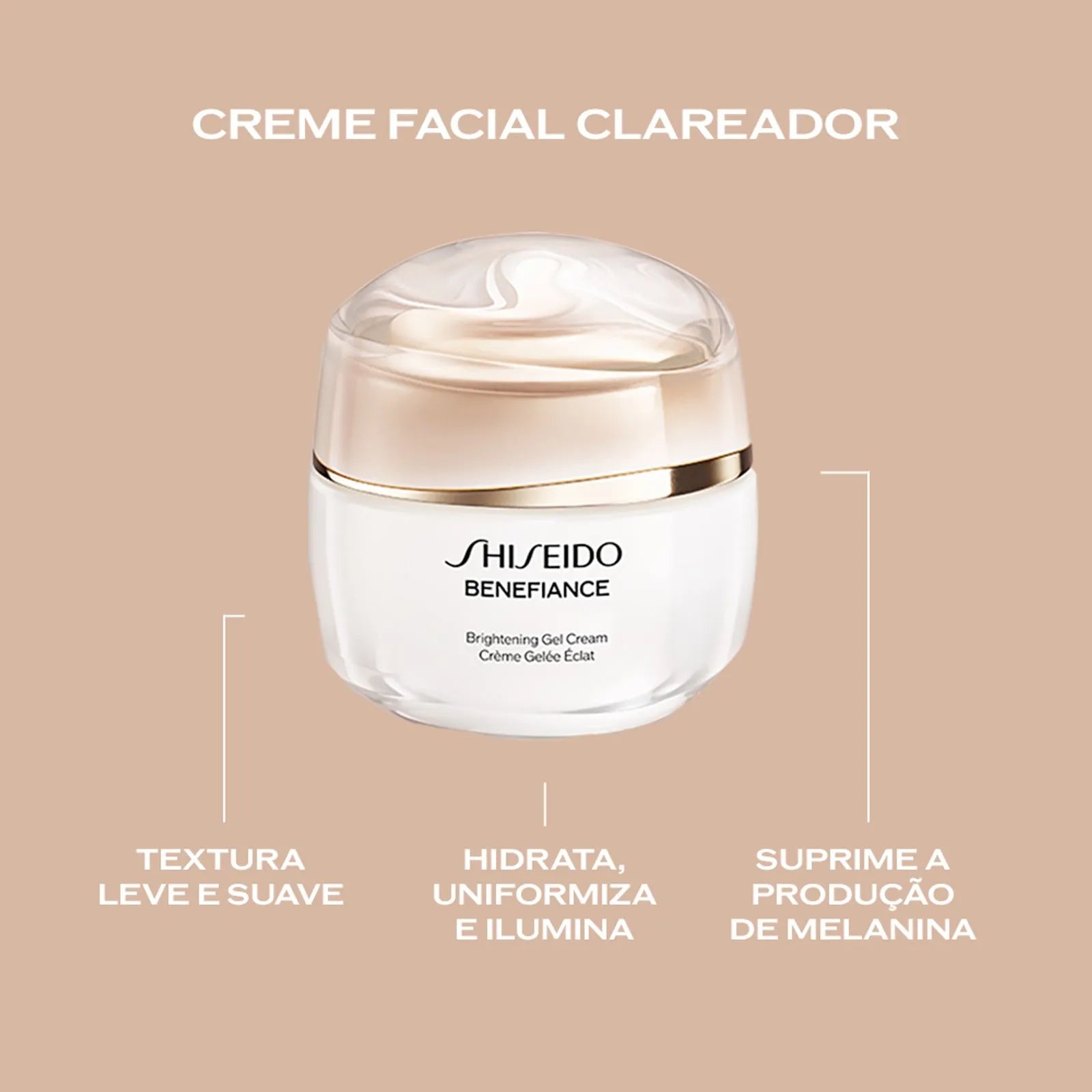 Shiseido Benefiance Brightening Gel Cream - Creme Facial Clareador (50ml)
